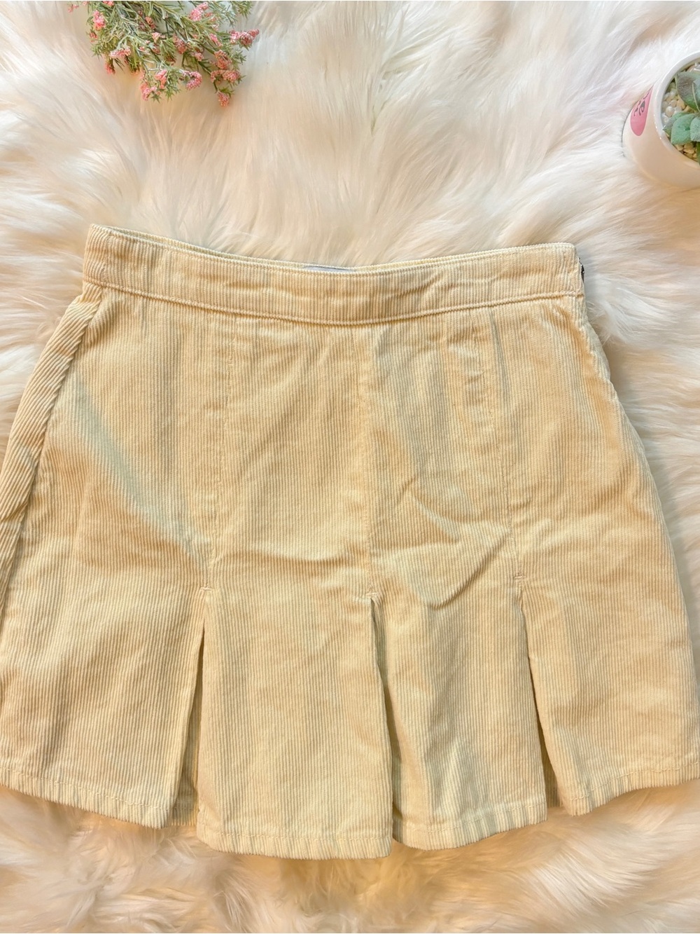 Urban Outfitters BDG Corduroy Pleated Mini Skirt